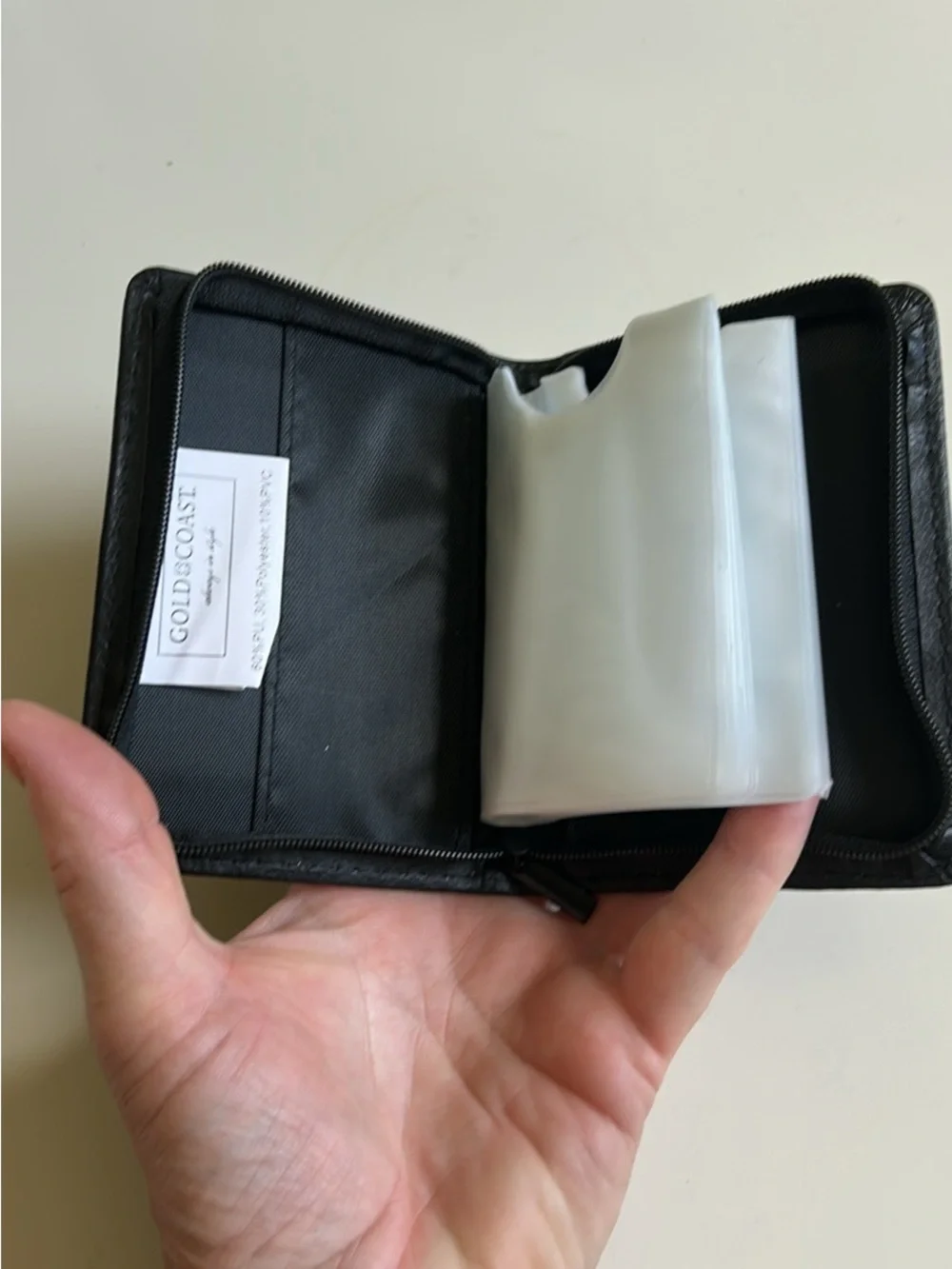 Gold Coast Black Card Holder with ID Window